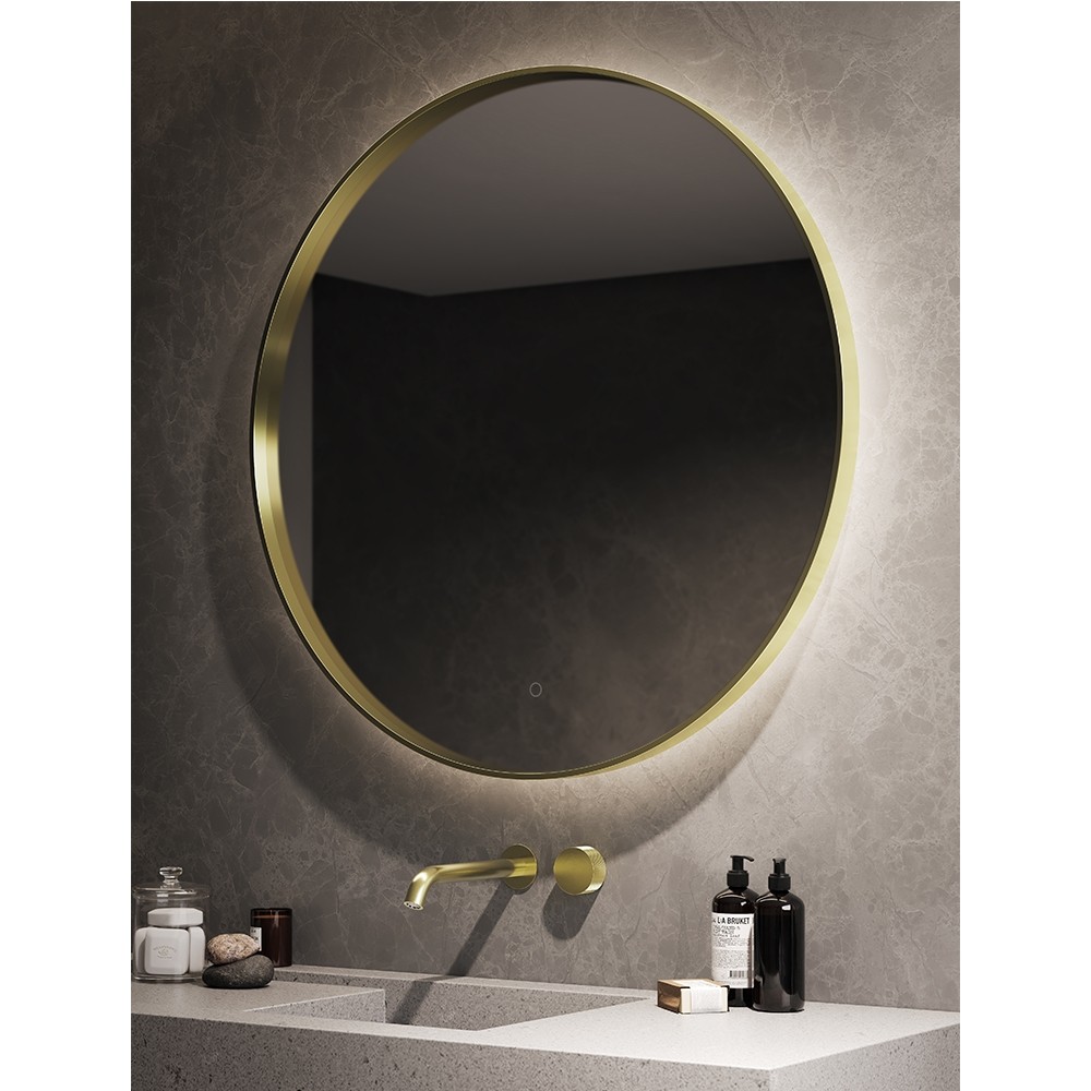 Venn Mirror - Brushed Brass | Streamline Products