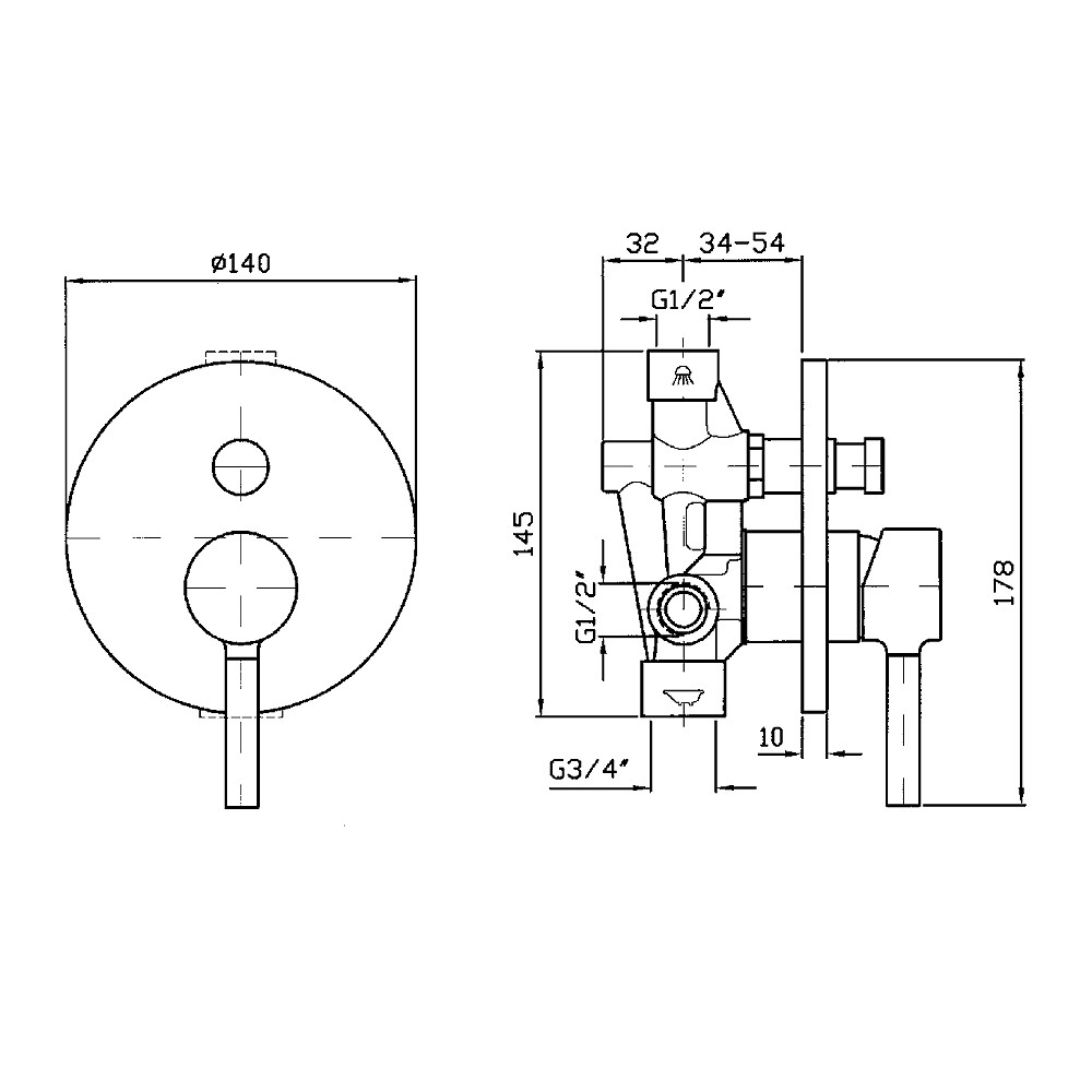 Pan Shower Or Bath Mixer | Streamline Products Pan Shower Or Bath Mixer | Streamline Products