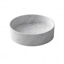 Arcistone Ø400 x 110mm above counter basin - Carrera Marble