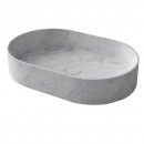 Arcistone 580 x 380 x 110mm above counter basin - Carrera Marble