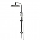 Axus twin shower column Ø300mm shower head, Fusion-Air handshower | top diverter