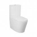 Axus Rimless Dual Inlet Toilet Suite Wrap Seat