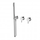 Axus Pin Shower mixer with diverter and handshower