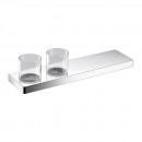 Eneo Shelf With Double Glass holder 40cm