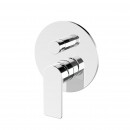 Kibo shower mixer with diverter - round back plate