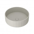 Kasta-Lux FIC above counter faceted round basin with pop up waste | Earth