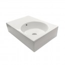 Plaza 600 x 425 Wall Hung Basin - Right hand bowl