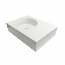 Plaza 600 x 425 Wall Hung Basin - Left hand bowl