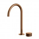 Vierra Basin mixer with Extended Height Spout - Brushed Rose Gold PVD