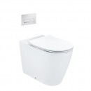 Synergii Wall Faced Pan, in-wall Cistern, Xoni flush panel with Slim Line Seat