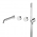 Venn Twin mixer with handshower and 220mm spout