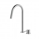 Axus Pin sink mixer with pull down nozzle