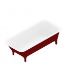 Morphing 1800 Red Freestanding Bath