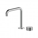 Vierra Basin mixer with fixed squareline spout