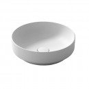 Synergii solid surface Ø400mm above counter basin - Matte White