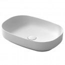 Synergii solid surface 550 x 380 x 120mm above counter basin - Matte White
