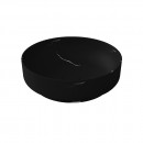 Synergii Stone Ø400 x 120mm above counter basin - Nero Marquina