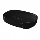 Synergii Stone 550 x 380 x 120mm above counter basin - Nero Marquina