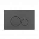 Venn Dual Flush Panel - Brushed Gun Metal