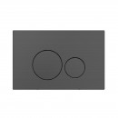 Venn Dual Flush Panel - Brushed Gun Metal