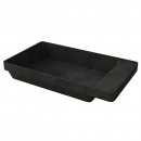 Xoni Stone 650 x 350mm semi inset basin with side shelf - Pietra Grey