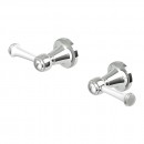 Agorà Classic Wall Mounted White Ceramic Lever Set