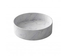 Arcistone Ø400 x 110mm above counter basin - Carrera Marble