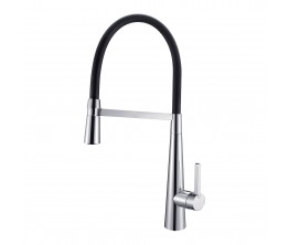 Sink Mixer With Nozzle On Black Hose