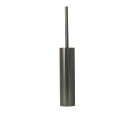 Arcisan Round Toilet Brush Holder - Brushed Gun Metal PVD