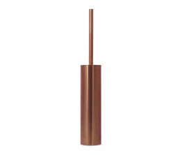 Arcisan Round Toilet Brush Holder - Brushed Rose Gold PVD