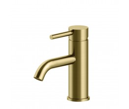 Axus Pin Lever Basin Mixer Brushed Brass PVD