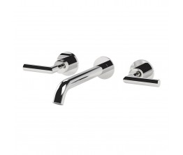 Axus Lever wall mount basin set - 220mm spout