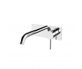 Axus Pin Lever Wall Mount Basin Mixer - 150mm spout