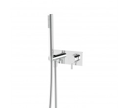 Axus Pin shower mixer and handshower with plate
