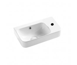 Eneo 450 x 260 Wall Hung Basin - Left hand bowl