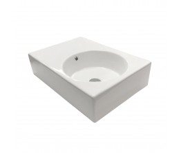 Plaza 600 x 425 Wall Hung Basin - Right hand bowl