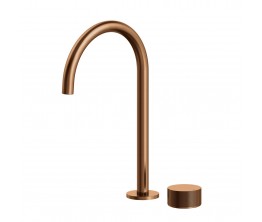 Vierra Basin mixer with Extended Height Spout - Brushed Rose Gold PVD