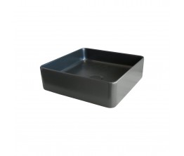 Xoni 400 Thin Square Above Counter Basin - Matte Black