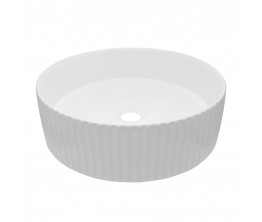 Fluut 400 Round Above Counter Basin- Matte White