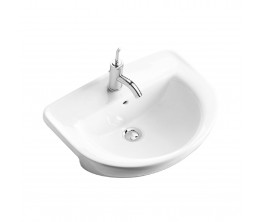 Flag semi-recessed wash basin