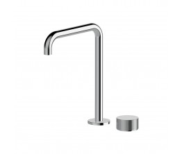 Vierra Basin mixer with extended height squareline spout