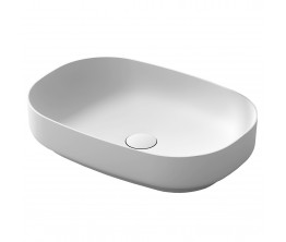 Synergii solid surface 550 x 380 x 120mm above counter basin - Matte White