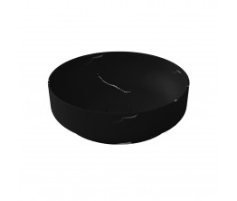 Synergii Stone Ø400 x 120mm above counter basin - Nero Marquina