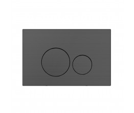 Venn Dual Flush Panel - Brushed Gun Metal