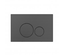 Venn Dual Flush Panel - Brushed Gun Metal