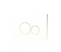 Venn Dual Flush Panel - Gloss White