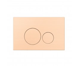 Venn Dual Flush Panel - Brushed Rose Gold