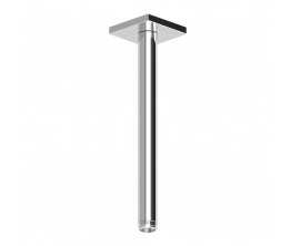 Zucchetti ceiling mounted shower arm - 300mm - square cover plate