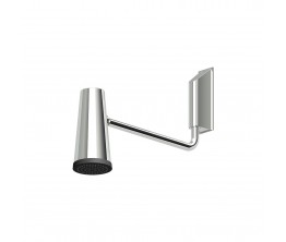 Closer Black Shower With Height Adjust Arm