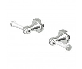 Agorà Classic Wall Mounted White Ceramic Lever Set